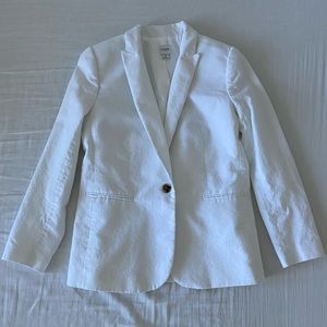 J Crew Factory Linen-Cotton Holland Blazer